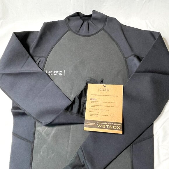 Wetsox XL Neoprene Surf Swimming Suit Skins Mens 1MM Wetsuit Flex Top L/S Jacket - Picture 13 of 17